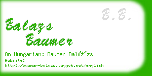 balazs baumer business card